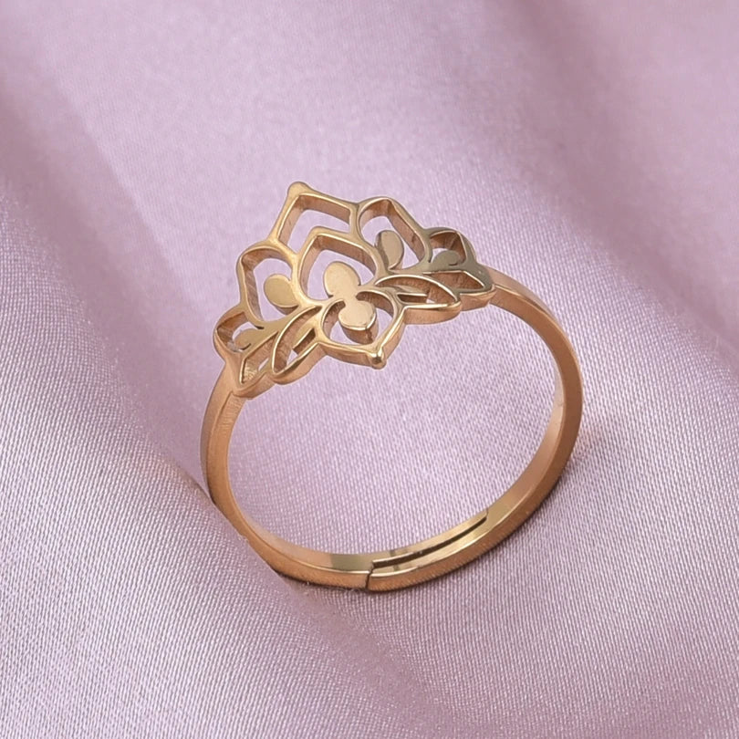 Lotus Flower Rings