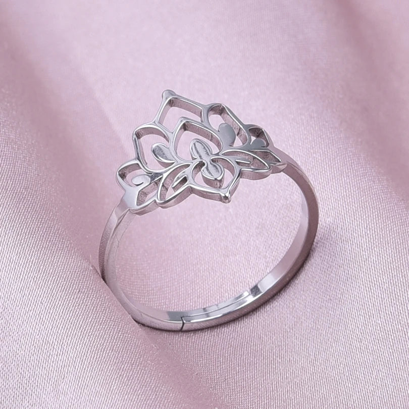 Lotus Flower Rings