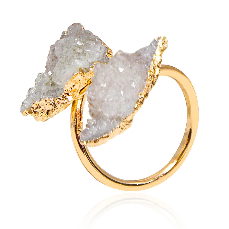 Drusy Stone Rings