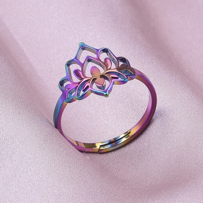 Lotus Flower Rings