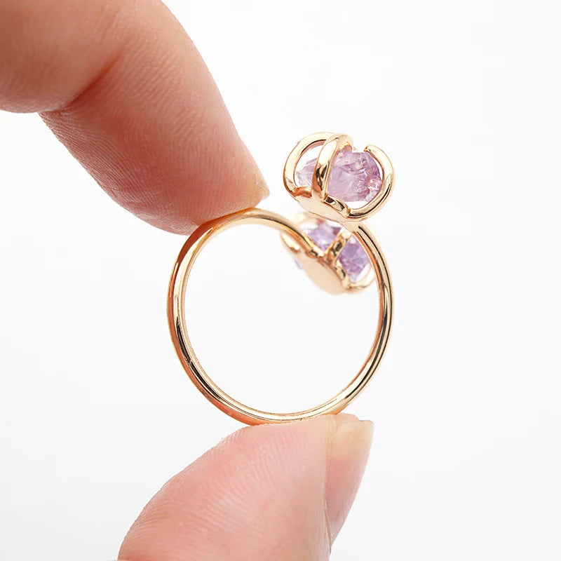 Amethyst Crystal Ring