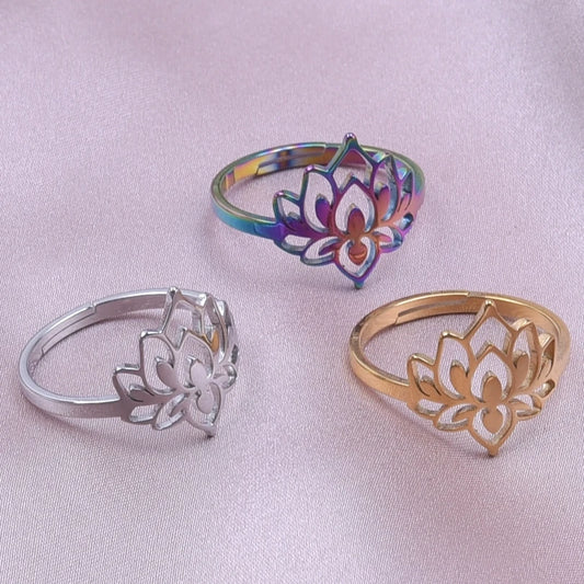 Lotus Flower Rings